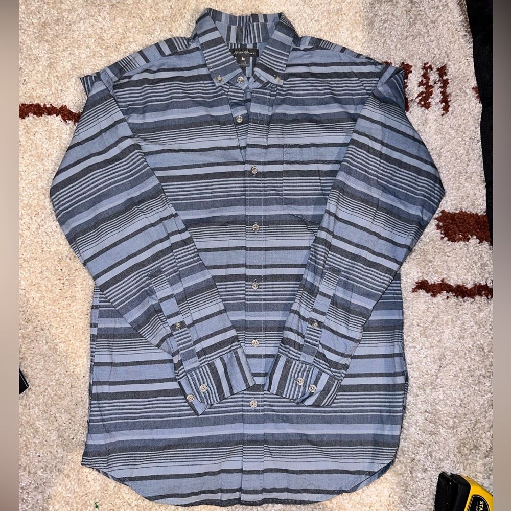 Eddie Bauer button up long sleeve flannel shirt men’s sz s